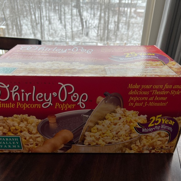 WABASH VALLEY FARMS THE ORIGINAL WHIRLEY POP 3 MINUTE POPCORN POPPER - Picture 2 of 2